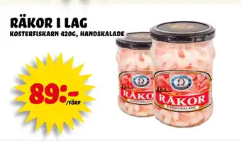 Nelins Räkor i lag erbjuda