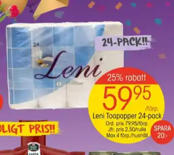 EKO Leni toalettpapper erbjuda