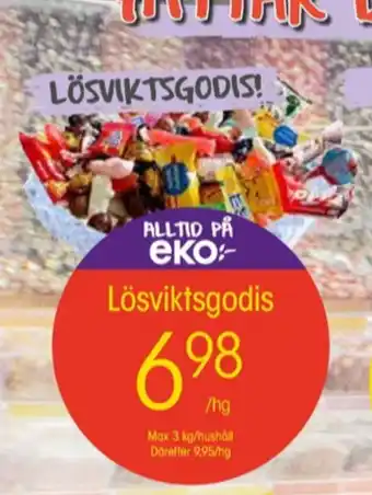 EKO Trend lösviktsgodis erbjuda