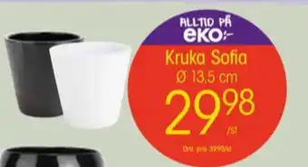 EKO Vanish krukor erbjuda