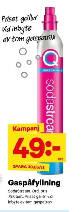 City Gross Sodastream kolsyrepatron erbjuda