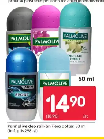 Rusta Palmolive deodorant roll-on erbjuda