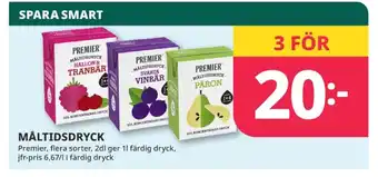 Tempo Premier fruktdryck erbjuda