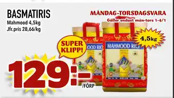 Nya Pulsen Basmatiris erbjuda