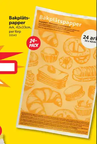 DollarStore Bakplåtspapper erbjuda