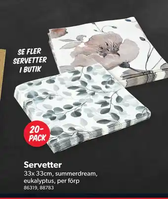 DollarStore Servetter erbjuda