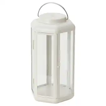 IKEA Sommarlånke led dekorativ bordslampa, lykta utomhus/batteridriven beige, 28 cm erbjuda