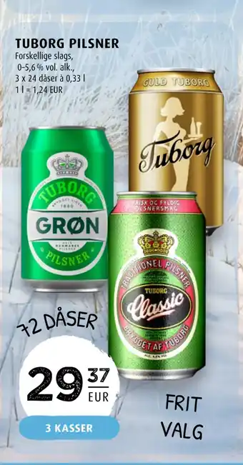 Scandinavian Park Tuborg pilsner erbjuda