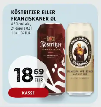 Scandinavian Park Köstritzer eller franziskaner øl erbjuda