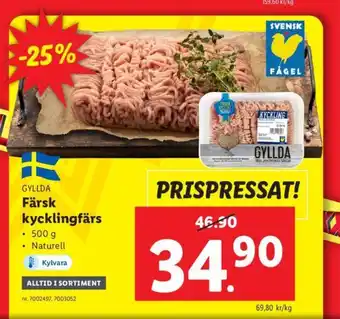 Lidl Färsk kycklingfärs erbjuda