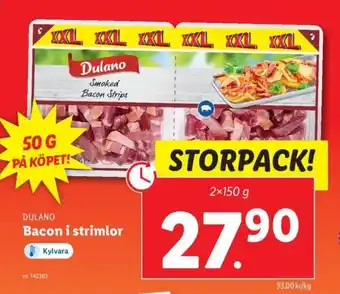Lidl Bacon i strimlor erbjuda