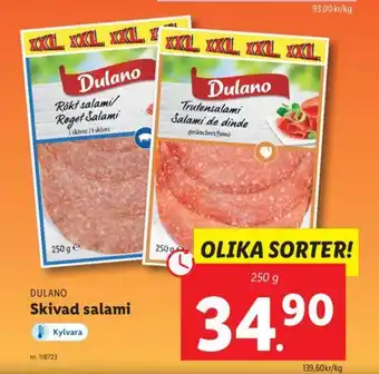 Lidl Skivad salami erbjuda