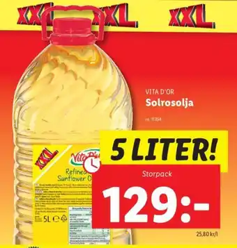Lidl Solrosolja erbjuda