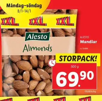 Lidl Mandlar erbjuda