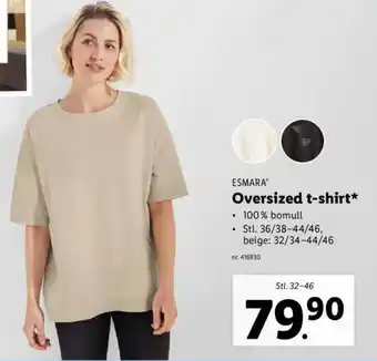 Lidl Oversized t-shirt* erbjuda
