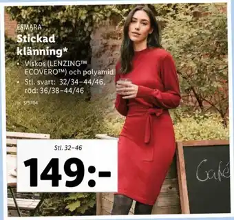 Lidl Stickad klänning* erbjuda