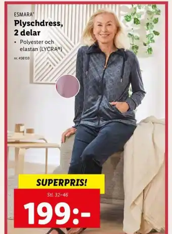 Lidl Plyschdress, 2 delar erbjuda