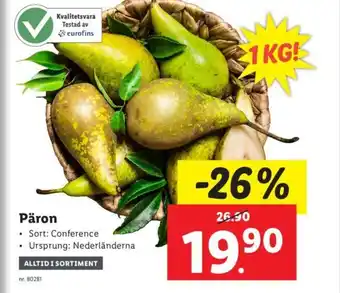 Lidl Päron erbjuda