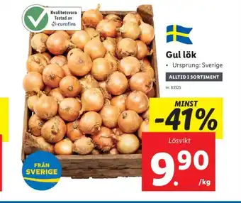 Lidl Gul lök erbjuda