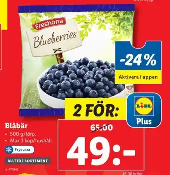 Lidl Blåbär erbjuda