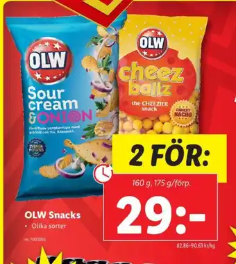 Lidl OLW Snacks erbjuda