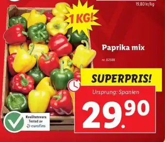 Lidl Paprika mix erbjuda