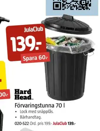 Jula Hard head soptunna erbjuda