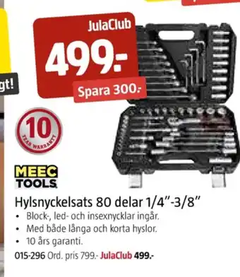 Jula Meec tools hylsnyckelsats erbjuda