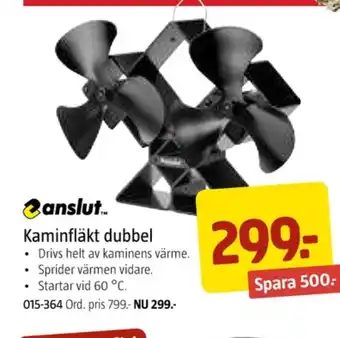 Jula Anslut kaminfläkt erbjuda