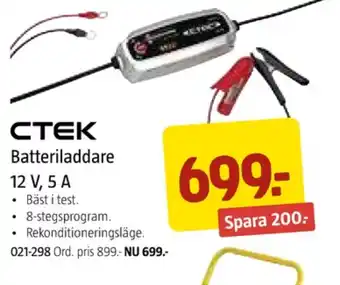 Jula Ctek laddare för bil erbjuda