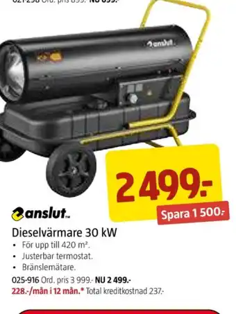 Jula Anslut dieselvärmare erbjuda