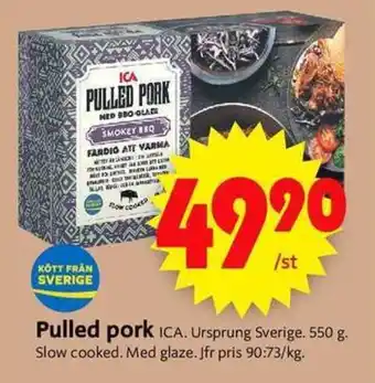 ICA Supermarket Pulled pork ICA erbjuda