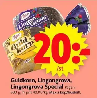 ICA Supermarket Guldkorn, Lingongrova, Lingongrova Special erbjuda