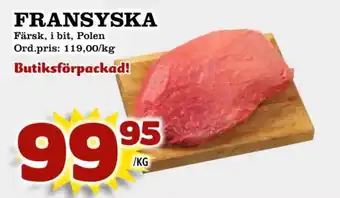 Supergrossen FRANSYSKA erbjuda