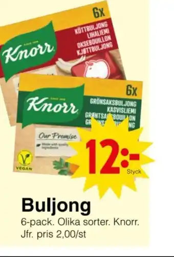 Matöppet Buljong erbjuda