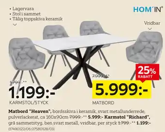 XXXLutz Matbord heaven erbjuda