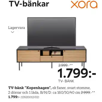 XXXLutz Tv-bänk kopenhagen erbjuda
