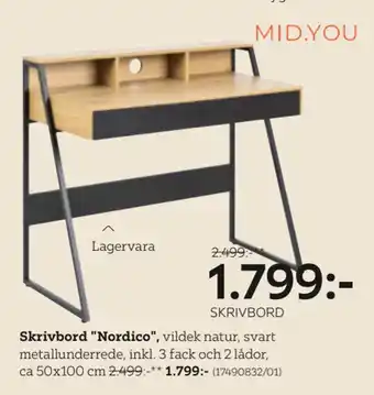 XXXLutz Skrivbord nordico erbjuda