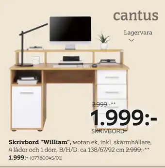 XXXLutz Skrivbord william erbjuda