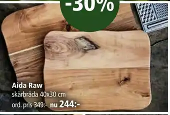 Kitch'n Aida Raw skärbräda 40x30 cm erbjuda