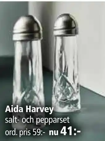 Kitch'n Aida Harvey salt- och pepparset erbjuda