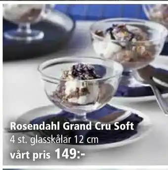 Kitch'n Rosendahl Grand Cru Soft 4 st. glasskålar 12 cm erbjuda