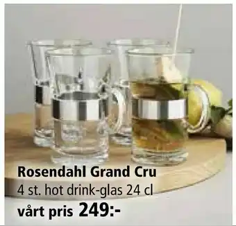 Rosendahl Grand Cru 4 st. hot drink-glas 24 cl