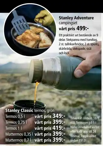 Stanley Classic termos, grön
