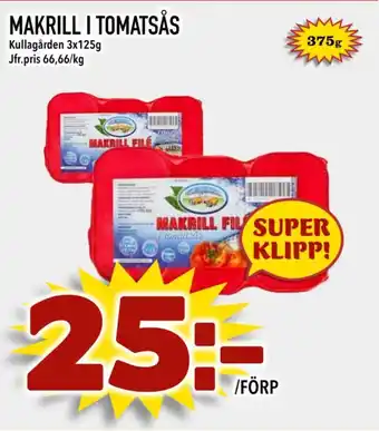 Nya Pulsen MAKRILL I TOMATSÅS erbjuda