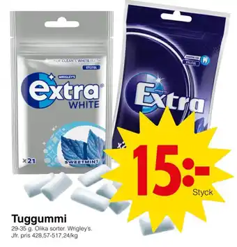 Matöppet Tuggummi erbjuda