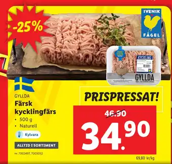 Lidl Färsk kycklingfärs erbjuda