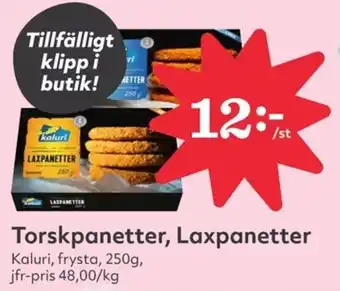 Hemköp Torskpanetter, Laxpanetter erbjuda