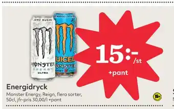Hemköp Monster energidryck erbjuda