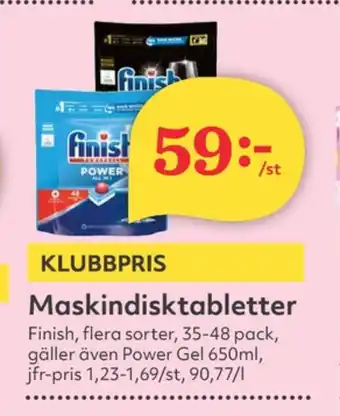Hemköp Finish diskmaskintabs erbjuda